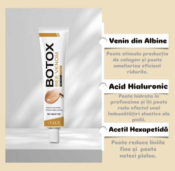 Ser Hidratant din Venin de Albine pentru Întinerirea Pielii